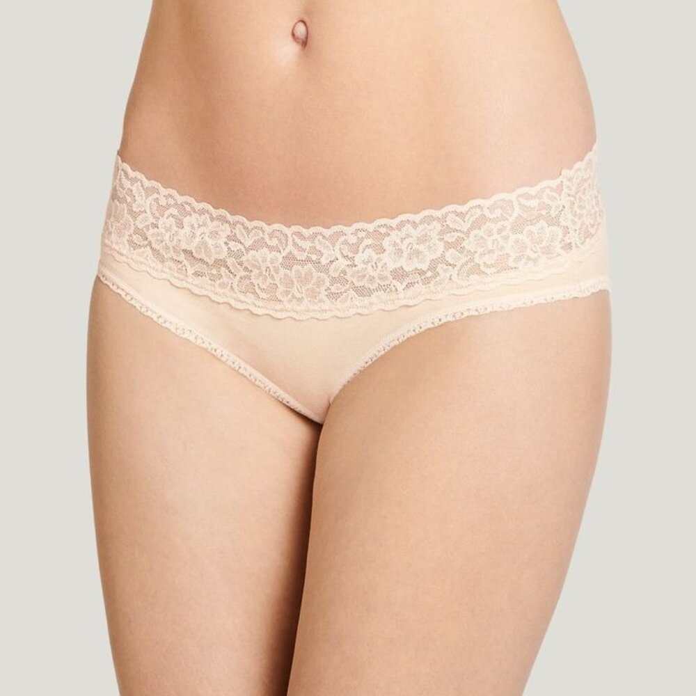 NWT Jockey Pack of 5 Sz XXL (9) Cotton Stretch Lace Bikini Dusty Sand